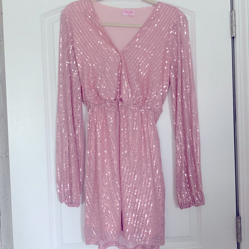 Pink Lily  Sequin Dress